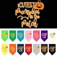 thumbnail image 1 of Mirage Pet Cutest Pumpkin in the Patch Screen Print Bandana Cocoa Small, 1 of 10