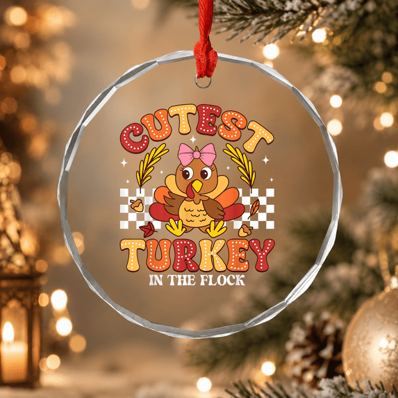 Todlets Cutest Turkey in the Flock Thanksgiving Toddlers Ornament, Family Feast ...