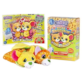 Cutetitos Taste Budditos Mac & Cheese - 2 Collectible Plush Mini Animals - Ages 3+ - Series 1
