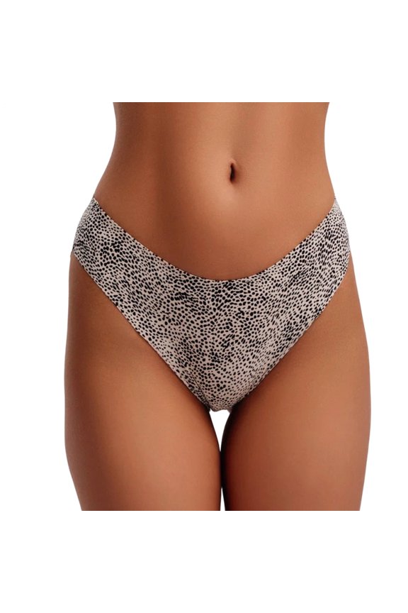 Low Rise Briefs Women Wave Edge Sexy Stretch Briefs Breathable Cheeky Underwear for Home Dating Travel Vacation