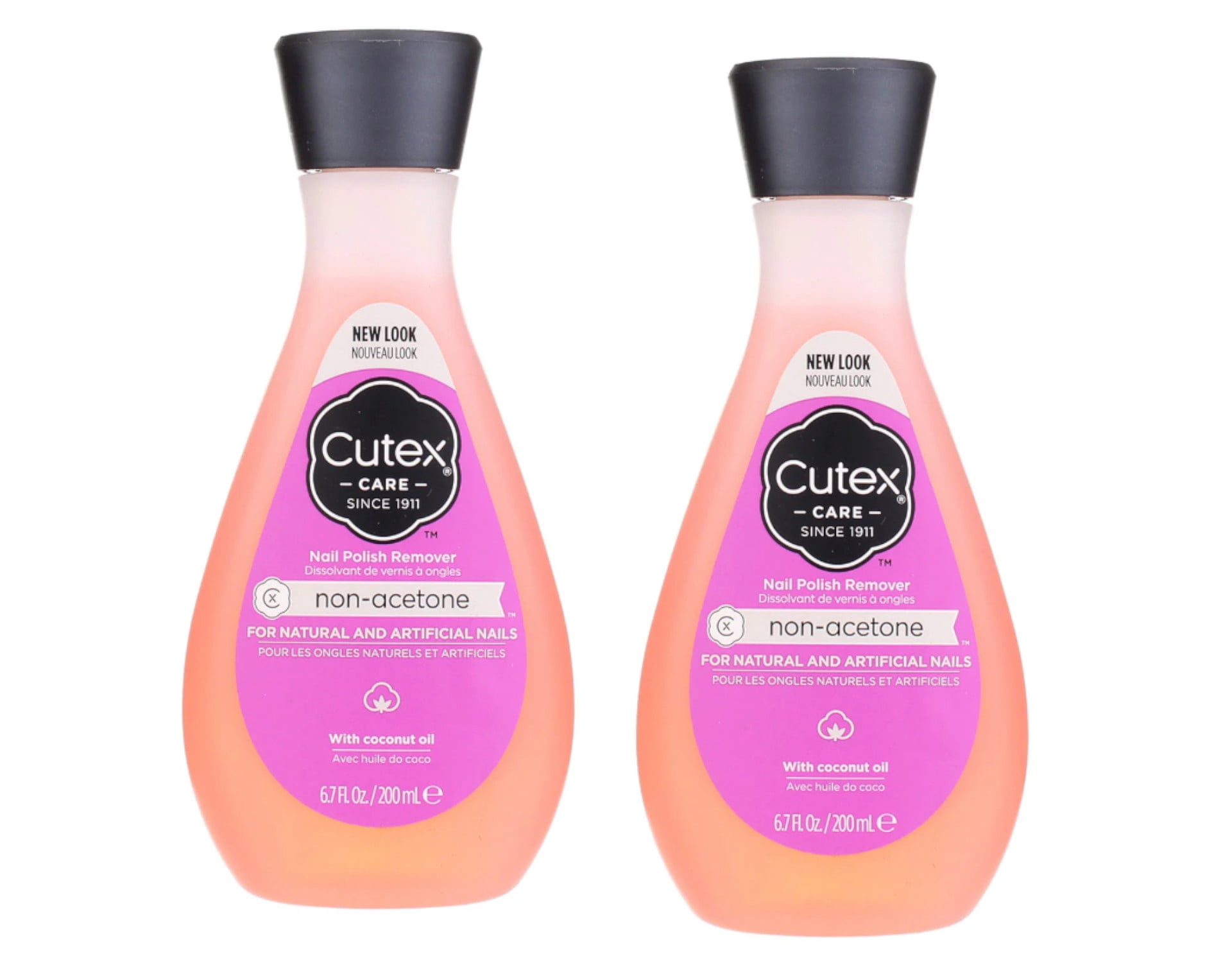 Cutex Pack Cutex Care Non-Acetone Nail Polish Remover Coconut Oil, 6.7 Fl. Oz ...