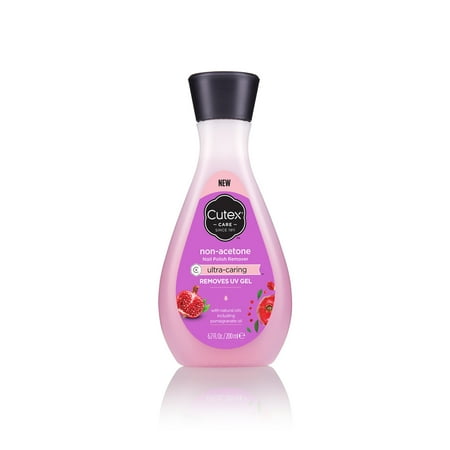 Cutex Care Ultra Caring Liquid Nail Polish Remover with Natural Oils, Sweet Almond Scent, 6.7 fl oz