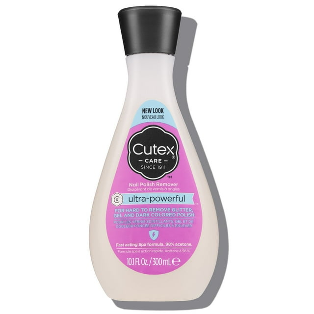 Cutex Care Ultra Powerful Nail Polish Remover, Cucumber Scent, 10.1 fl