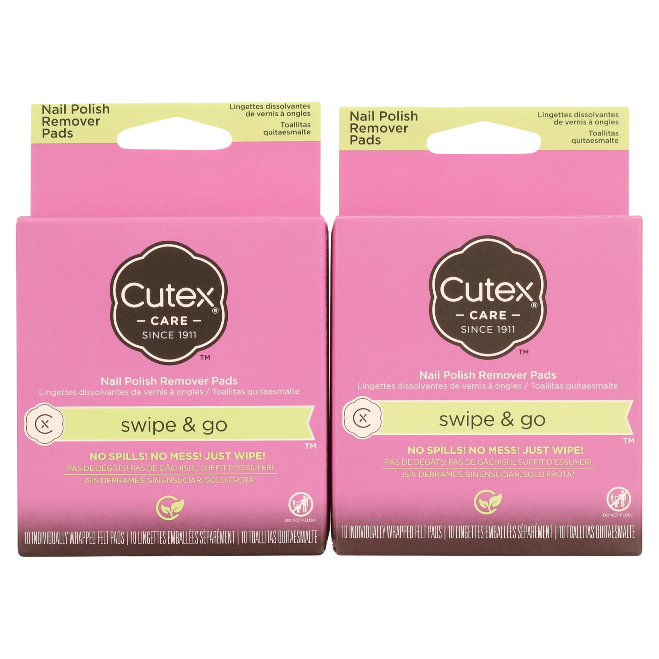 Cutex Swipe and Go Nail Polish Remover Pads (Pack of 2)