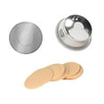 thumbnail image 1 of Cuticate 54 mm Coffee Filter Basket Coffee Machine Filter Kitchen Tools Home Reusable Replace Round Paper Espresso Puck Screen Set B, 1 of 9