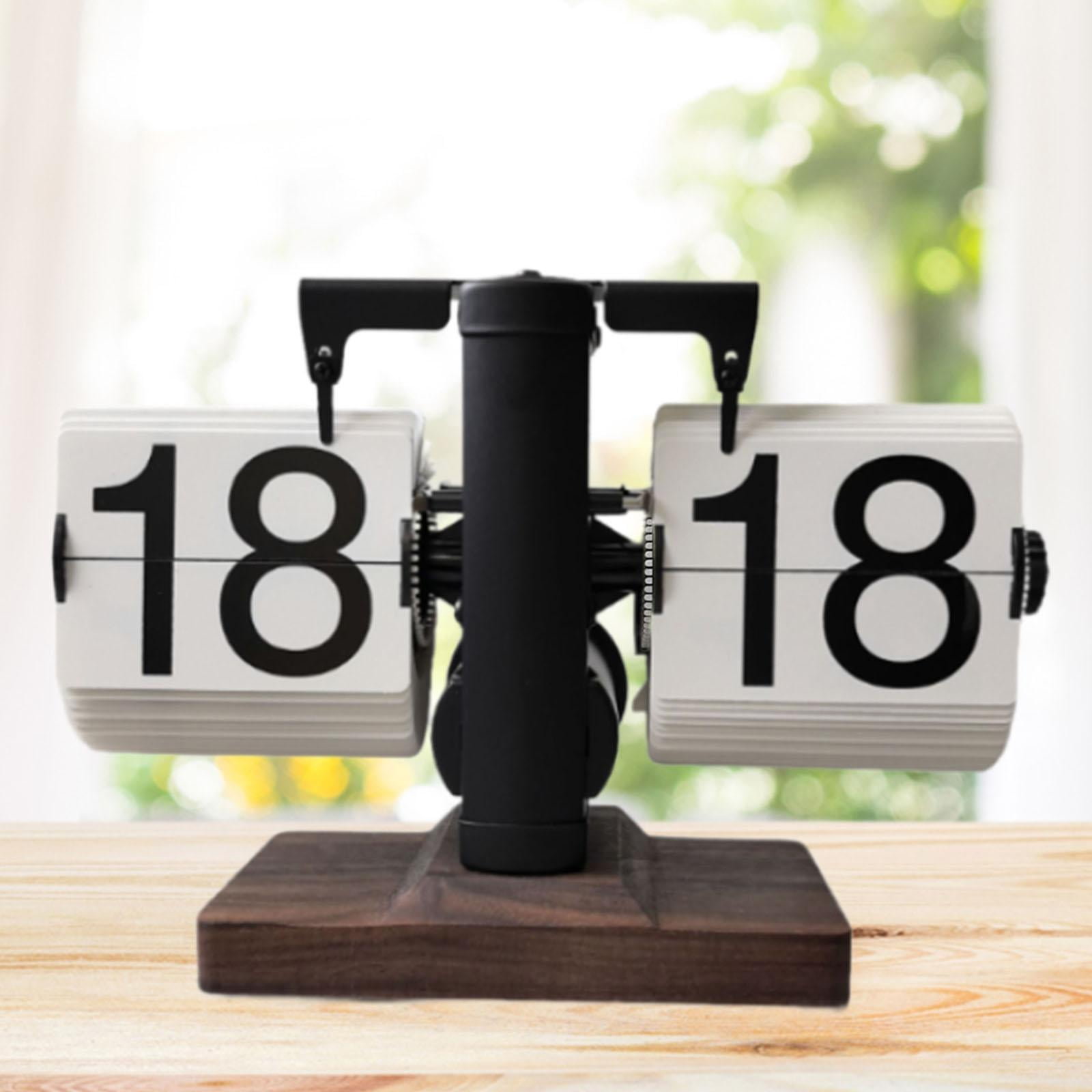 Cuticate Flip Desk Clock Retro Vintage Design Table Clock for Cafe ...