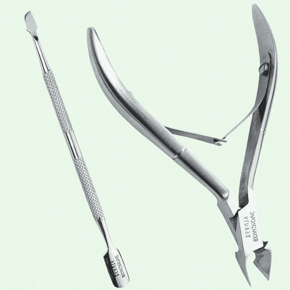 Cuticle Cutter & Pusher Trimmer - Professional Nail Care Tool