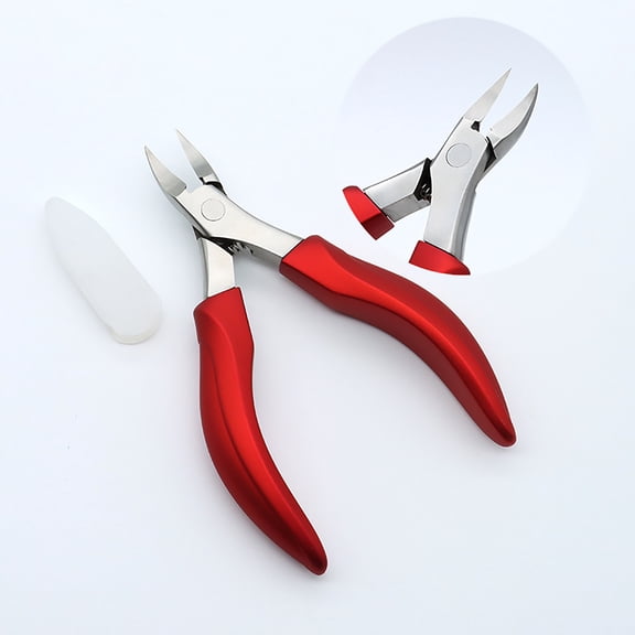 Cuticle Nipper, Red - Toenail Clippers for Thick Toenail and Nails Thick Finger Nail Clippers for Seniors W/Tin Case, Nail Clippers, Nail Clippers, Easter, St. Patrick'S Day, Valentine'S Day,