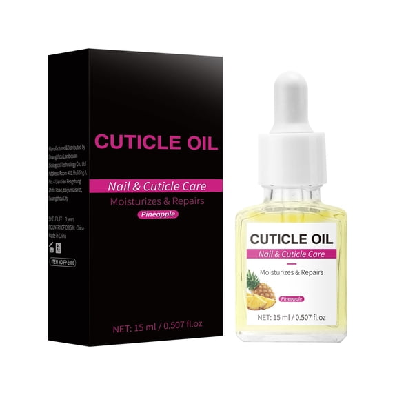 Cuticle Oil For Nails Pineapple Jojoba Nail Oil With Vitamin- Moisturizes Repairs And Promotes Nail Growth - Prevents Dryness Hangnails And Chap 15ml
