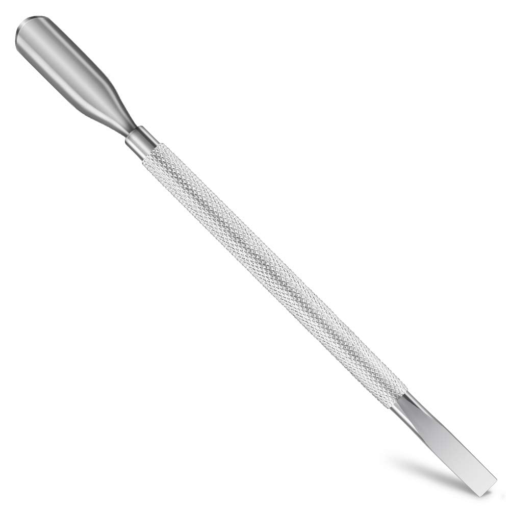 Cuticle Pusher and Cuticle Scraper, Professional Grade Stainless Steel