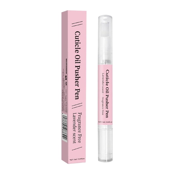 Cuticle Remover, Ceramic Cuticle Pusher & Oil Pen, 2ml Nail Care Pen, Gentle Cuticle Remover for Dry & Damaged Nails, Hangnails, Moisturize Strengthen Brighten