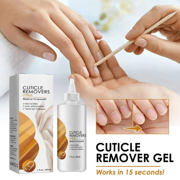 Cuticle Remover,Instant Cuticle Remover Gel,Cuticle Softener with Instant 15-Second Removal for Hand,Foot & Nail Care,Eliminate Thick & Overgrown Cuticles(1pc 30ml/1fl.oz)from Biweutydys