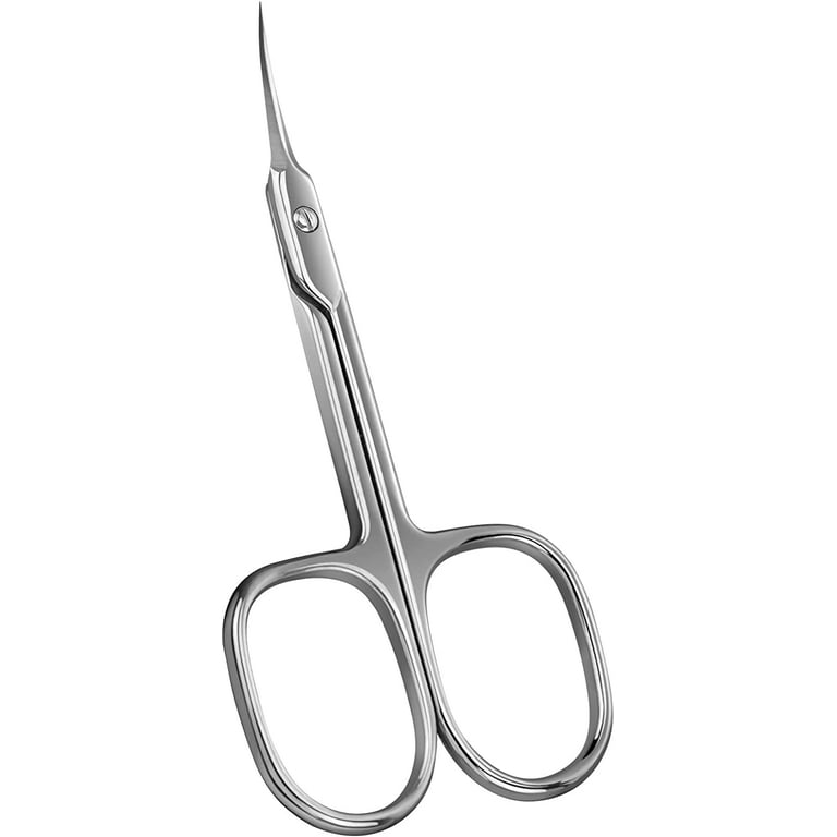 KINBOM Cuticle Scissors, Fine Small Scissors for Manicure Pedicure Beauty  Grooming Curved Multi-purpose Scissors for Fingernail Toenail Eyebrow