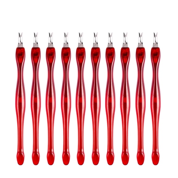 Cuticle Tools 10pc Set - Stainless Steel Trimmer Remover Pusher, Durable, Ergonomic, Multi-Functional, Nail Care Kit, Manicure Pedicure, Professional, Women, for Sensitive Skin Makeup Organizers