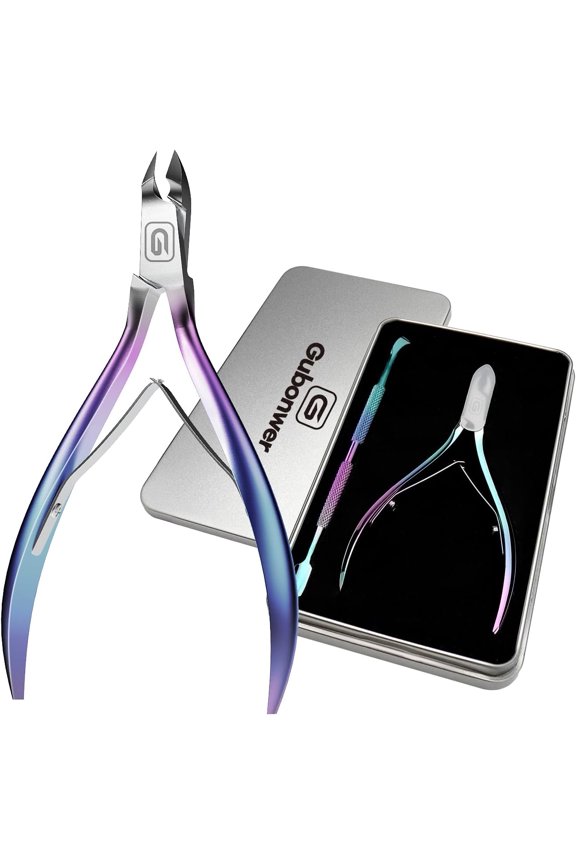 Cuticle Trimmer 3/4 Jaw Extremely Sharp Cuticle Nippers Scissors Stainless Steel Clippers Cutter Remover Pedicure Manicure Nail Tool, cuticle pusher, nail cuticle trimmer professional cuticle cutter