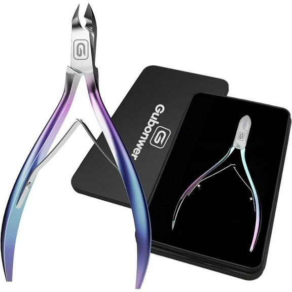 Cuticle Trimmer 3/4 Jaw Extremely Sharp Cuticle Nippers Scissors Stainless Steel Clippers Cutter Remover Pedicure Manicure Nail Tool, cuticle pusher, nail cuticle trimmer professional cuticle cutter