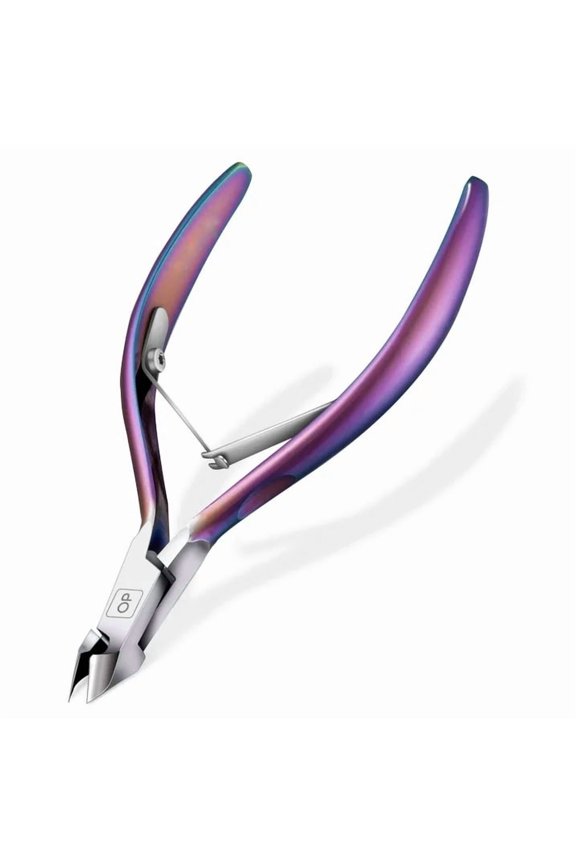 Cuticle Trimmer- Cuticle Remover Cuticle Nipper Professional Stainless Steel Cuticle Cutter Clipper Durable Pedicure Manicure Tools for Fingernails and Toenails,X7 mini Color Gradient