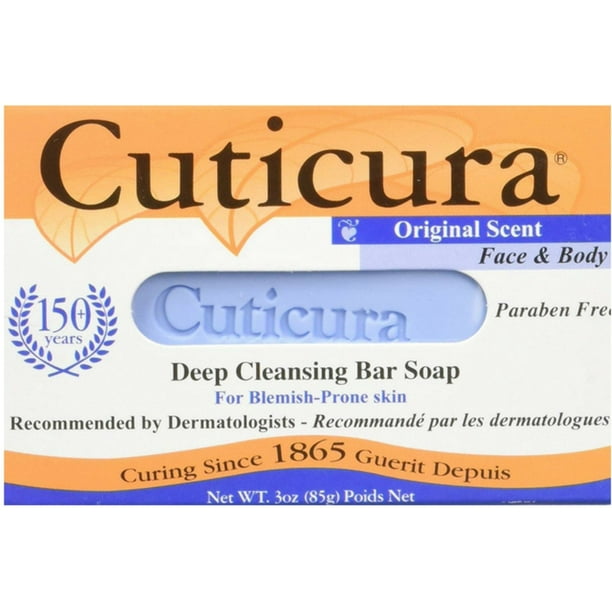 Cuticura Face and Body Deep Cleansing Bar Soap Blemish Prone Skin