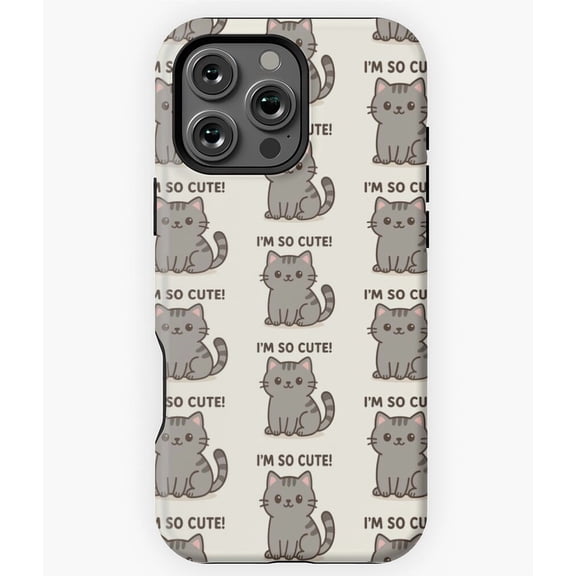 Cutie Cat Simple Adorable Kitty M2762 Phone Case for iPhone 17 16 15 14 13 12 11 Pro Max
