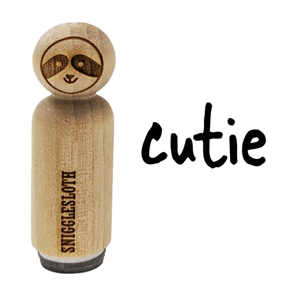 Cutie Cute Fun Text Rubber Stamp for Scrapbooking Crafting Stamping - Mini 1/2 Inch