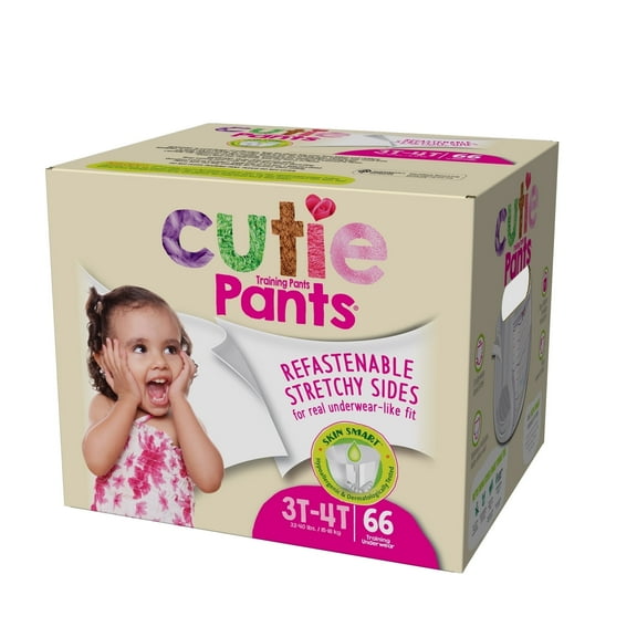 Cutie Pants Youth Training Pants, 3T-4T - Pack of 23