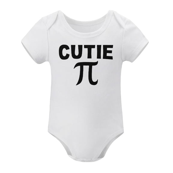 Cutie Pie - Baby Clothes - Funny Newborn Bodysuit Outfits for Boys And Girls White-style-1 6months