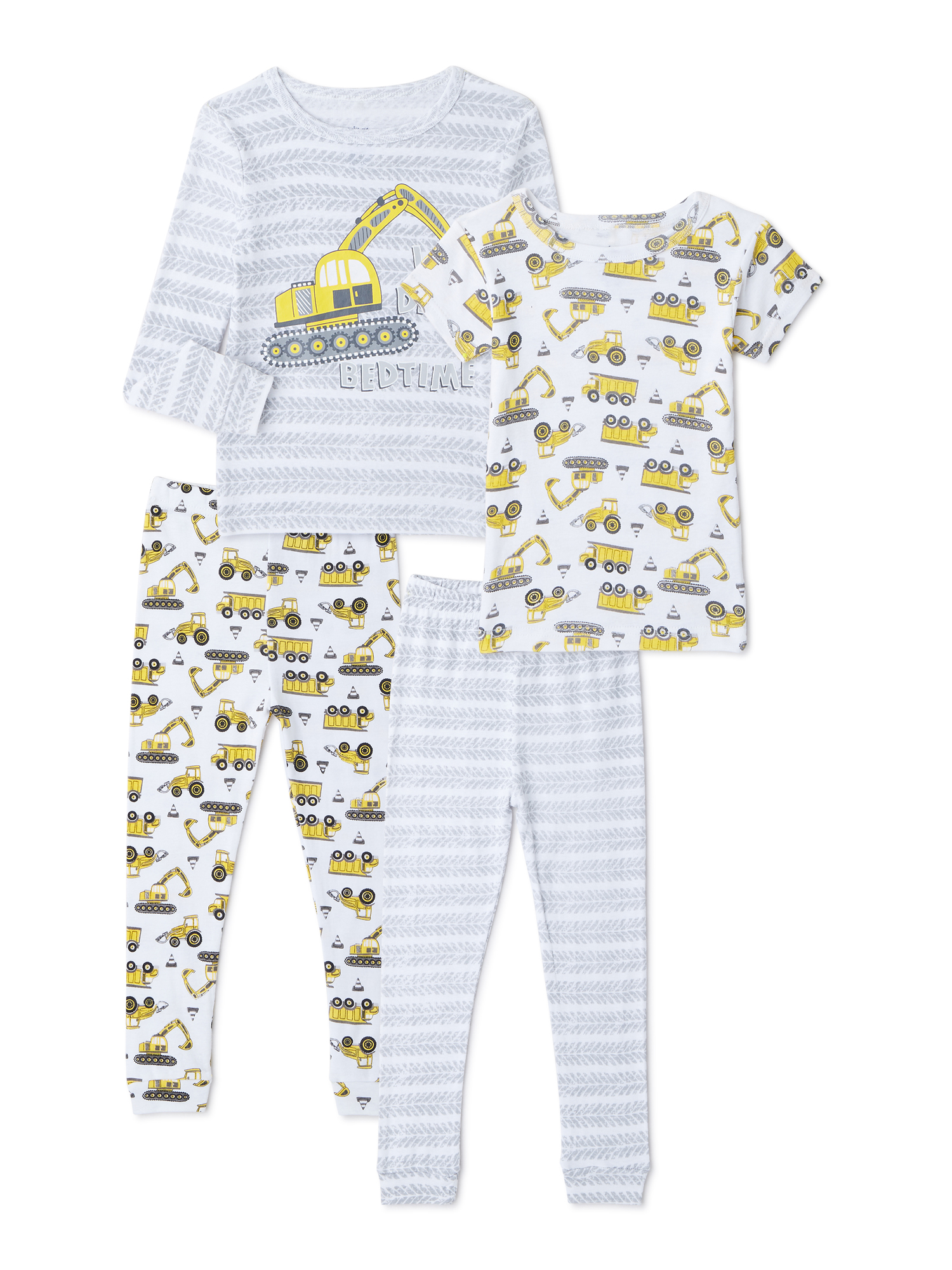 Cutie Pie Baby Toddler Boys Short & Long Sleeve Snug Fit Cotton Pajamas Set, 4-Piece, Size 12 Months-5T - image 1 of 4