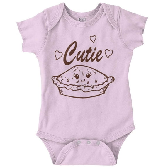 Cutie Pie Funny Food Saying Adorable Bodysuit Jumper Girls Infant Baby Brisco Brands 24M