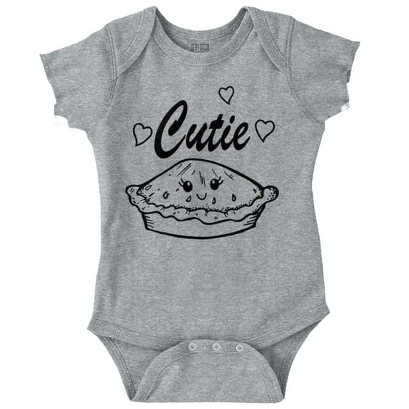 Cutie Pie Funny Food Saying Adorable Bodysuit Jumper Girls Infant Baby Brisco Brands 6M
