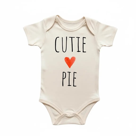 Cutie Pie Heart Newborn Baby Bodysuit