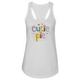 thumbnail image 1 of Cutie Pie Hearts Racerback Tank Women -Image by Shutterstock, Female Medium, 1 of 4
