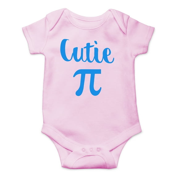 Cutie Pie - Math Parody Pi Symbol - Cute Geek Outfit - Cute One-Piece Infant Baby Bodysuit