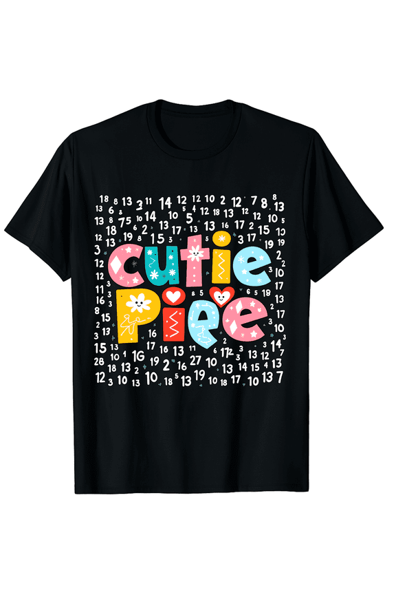 Cutie Pie Pi Day Symbol Math Funny Men Women Short Sleeve Graphic T-Shirt
