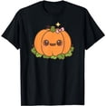 thumbnail image 1 of Cutie Pumpkin With Bow, Halloween, Horror Lover Gifts T-Shirt, 1 of 3