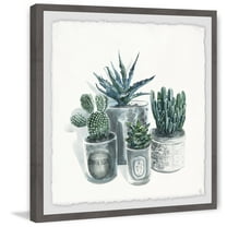 Cutie Succulents Framed Painting Print