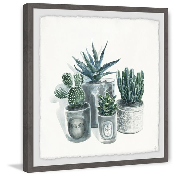 Cutie Succulents Framed Painting Print