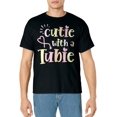 thumbnail image 1 of Cutie With A Tubie Feeding Tube Awareness G-button G-tube T-Shirt, 1 of 4