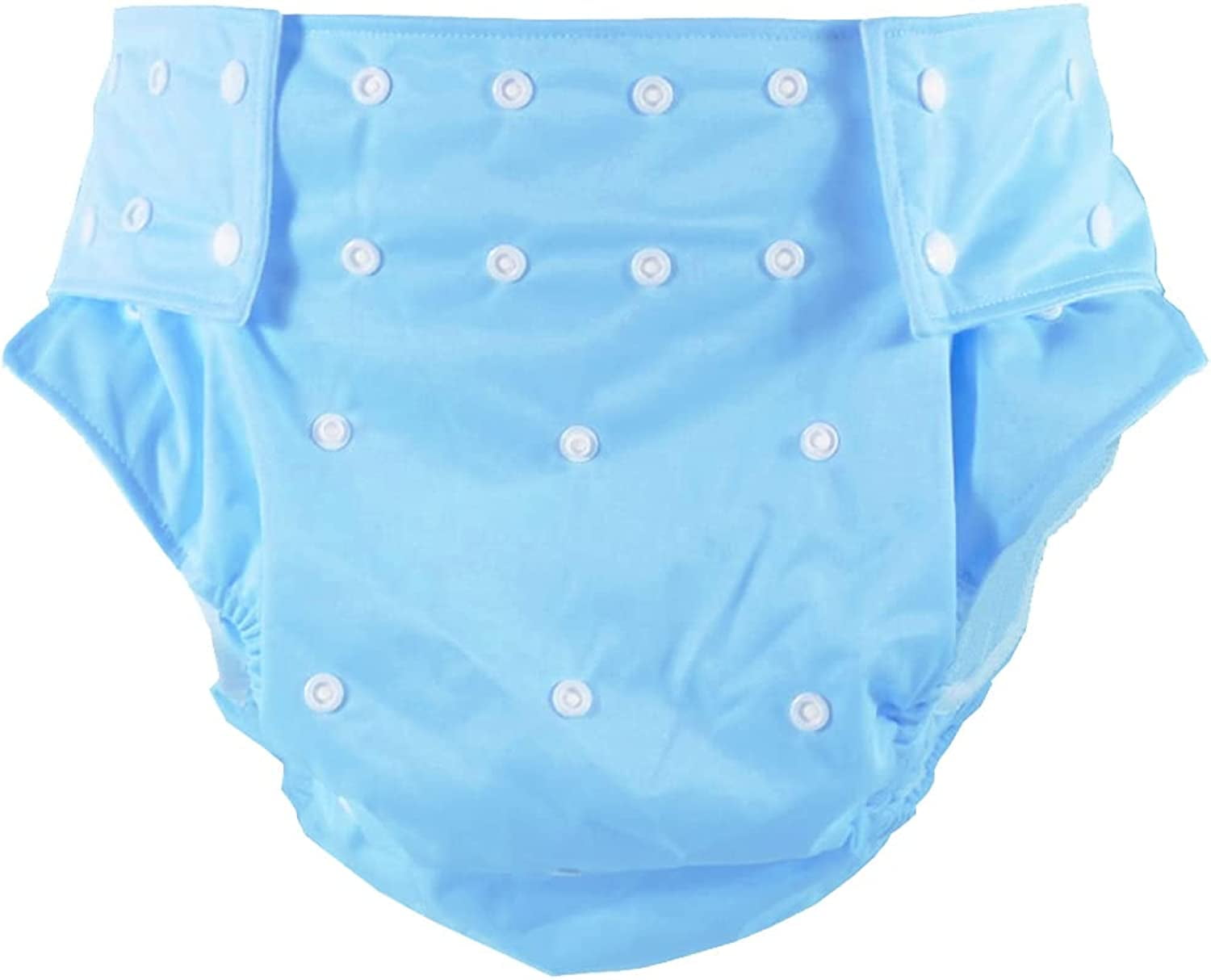 CutiePlusU Adult Cloth Diaper Washable Adult Pocket Nappy Cover Adjustable Reusable Breathable Leak Free Blue