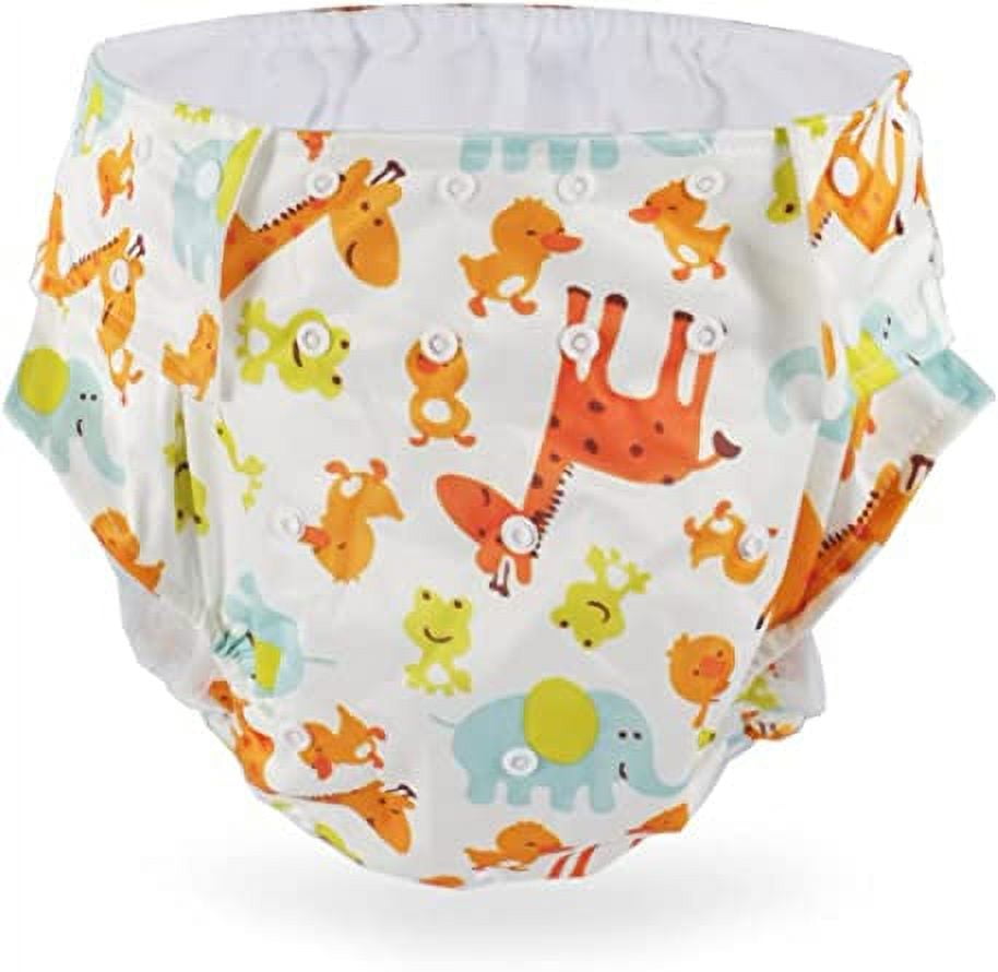 CutiePlusU Adult Cloth Diaper Washable Adult Pocket Nappy Cover Adjustable Reusable Breathable Leak Free - Cute Giraffe