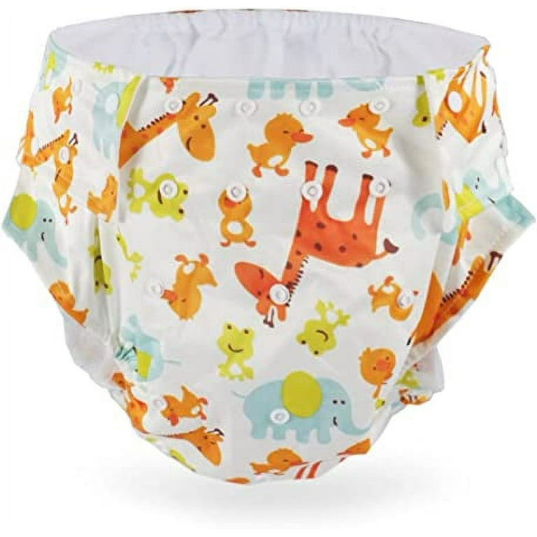 CutiePlusU Adult Cloth Diaper Washable Adult Pocket Nappy Cover Adjustable  Reusable Breathable Leak Free - Cute Giraffe