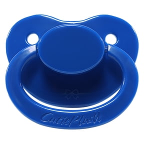 CutiePlusU Adult Sized Pacifier Big Shield Dummy for Adult Dark Blue