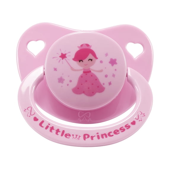 CutiePlusU Adult Sized Pacifier Big Shield Dummy for Men Women Cute Prints Pink