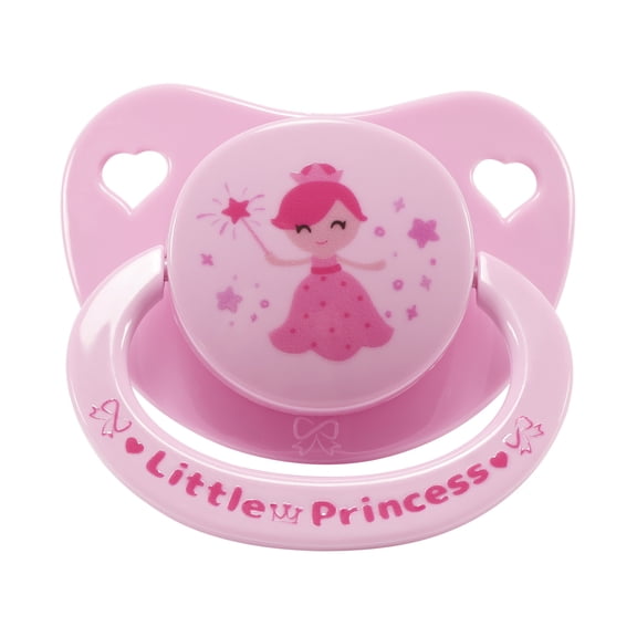 CutiePlusU Adult Sized Pacifier Big Shield Dummy for Men Women Cute Prints Pink