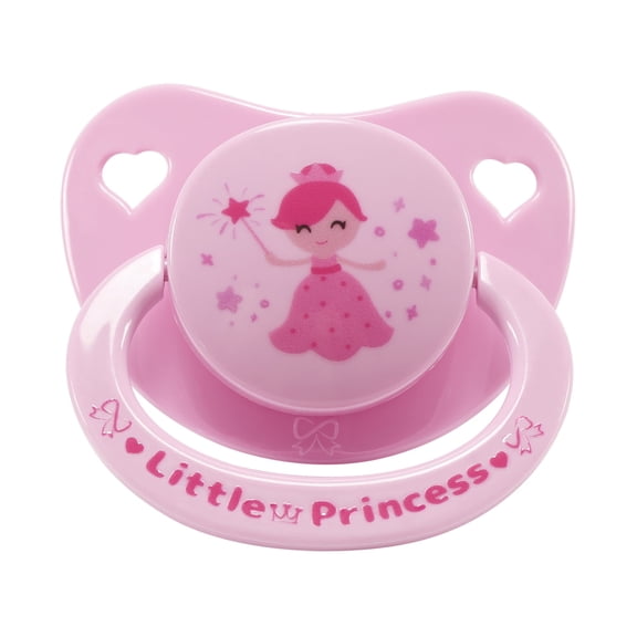 CutiePlusU Adult Sized Pacifier Big Shield Dummy for Men Women Cute Prints Pink