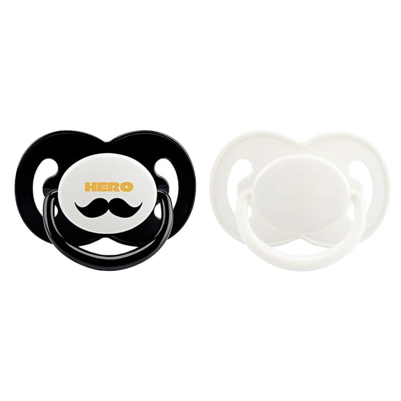 CutiePlusU Adult Sized Pacifier Big Shield Printed Cute Paci 2 Pieces