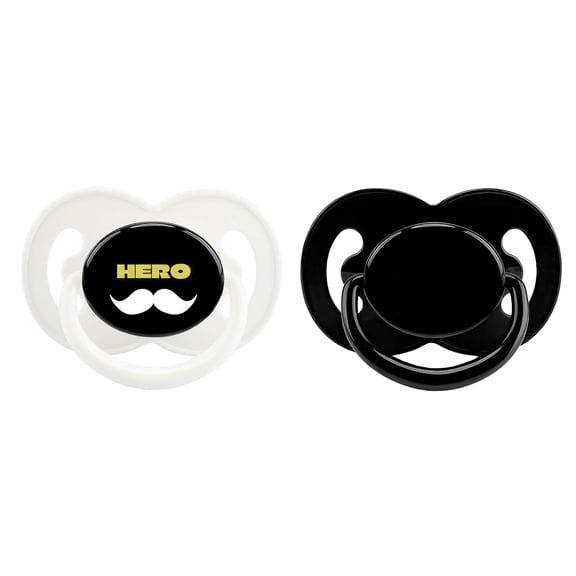 CutiePlusU Adult Sized Pacifier Big Shield Printed Cute Paci 2 Pieces