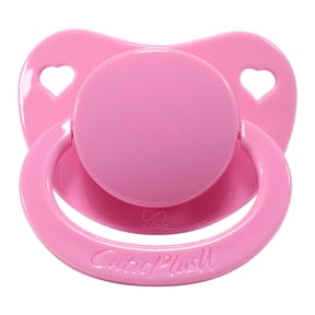 CutiePlusU Adult Sized Pacifier Dummy for Adult Babies Big Shield Pink