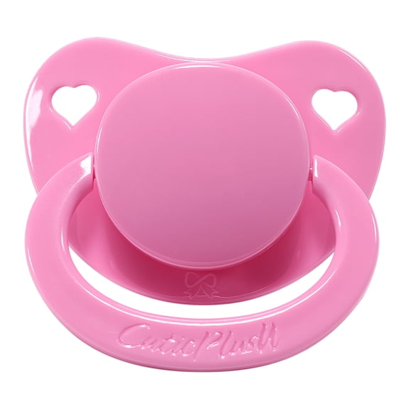 CutiePlusU Adult Sized Pacifier Dummy for Adult Babies Big Shield Pink