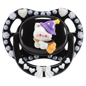 CutiePlusU Adult Sized Pacifier Dummy for Adult DIY Handmade Big Shield-Magic Cat