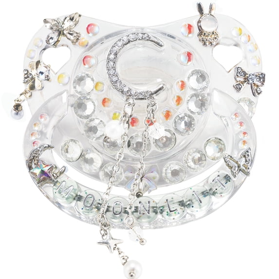 CutiePlusU Adult Sized Pacifier Large Shield Dummy Crystal DIY Handmade